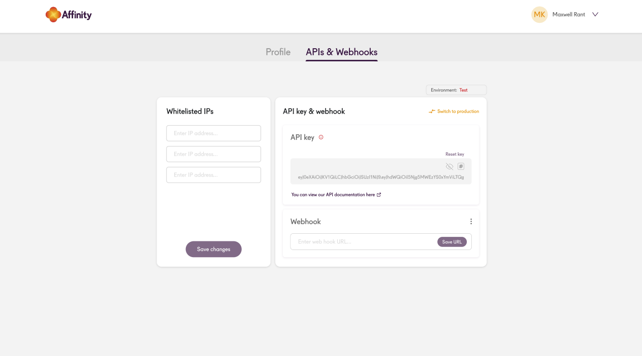 Affinity Developer Portal